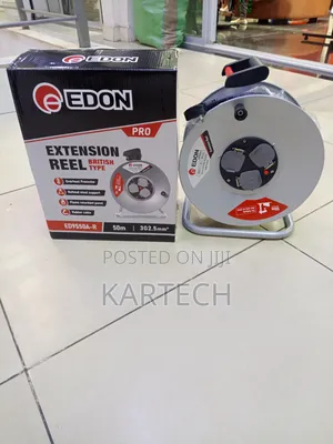 Edon 50 Meter 2.5mm Industrial Extension Cable Reel – 13a/240v