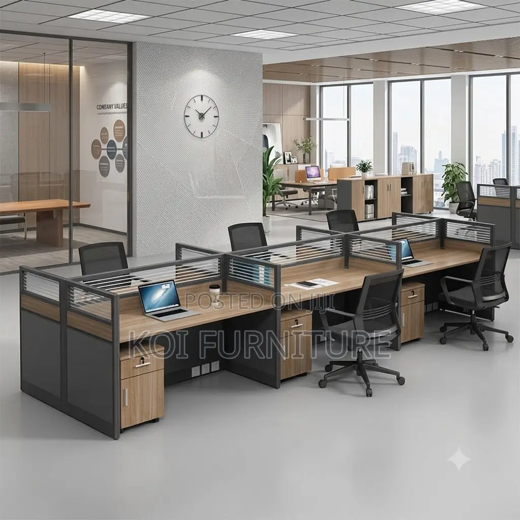 Office Workstation; MDF Six Users Office Workstations