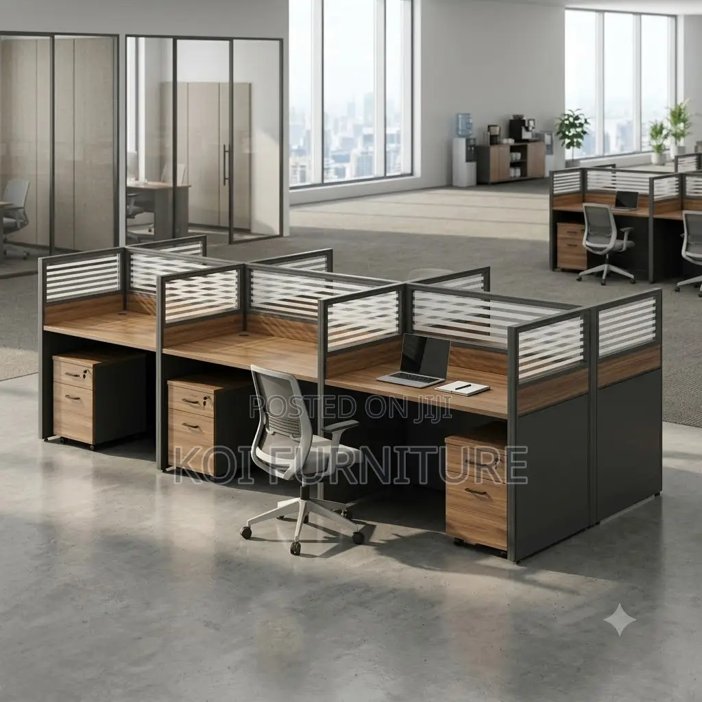 Office Workstation; MDF Six Users Office Workstations