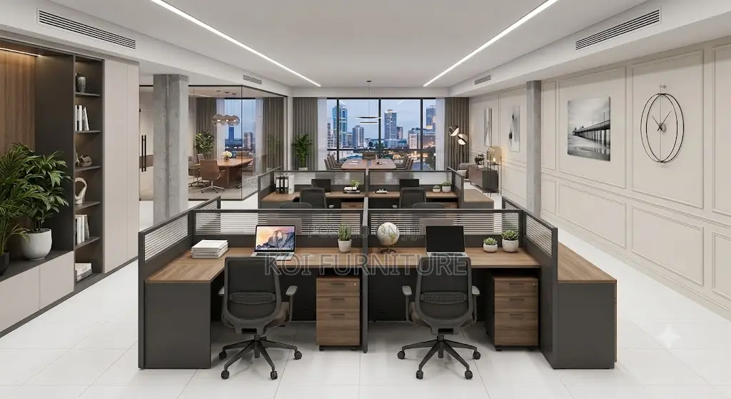 Office Workstation; MDF Six Users Office Workstations