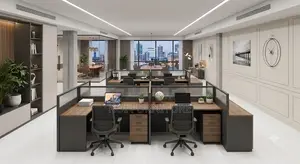 Office Workstation; MDF Six Users Office Workstations