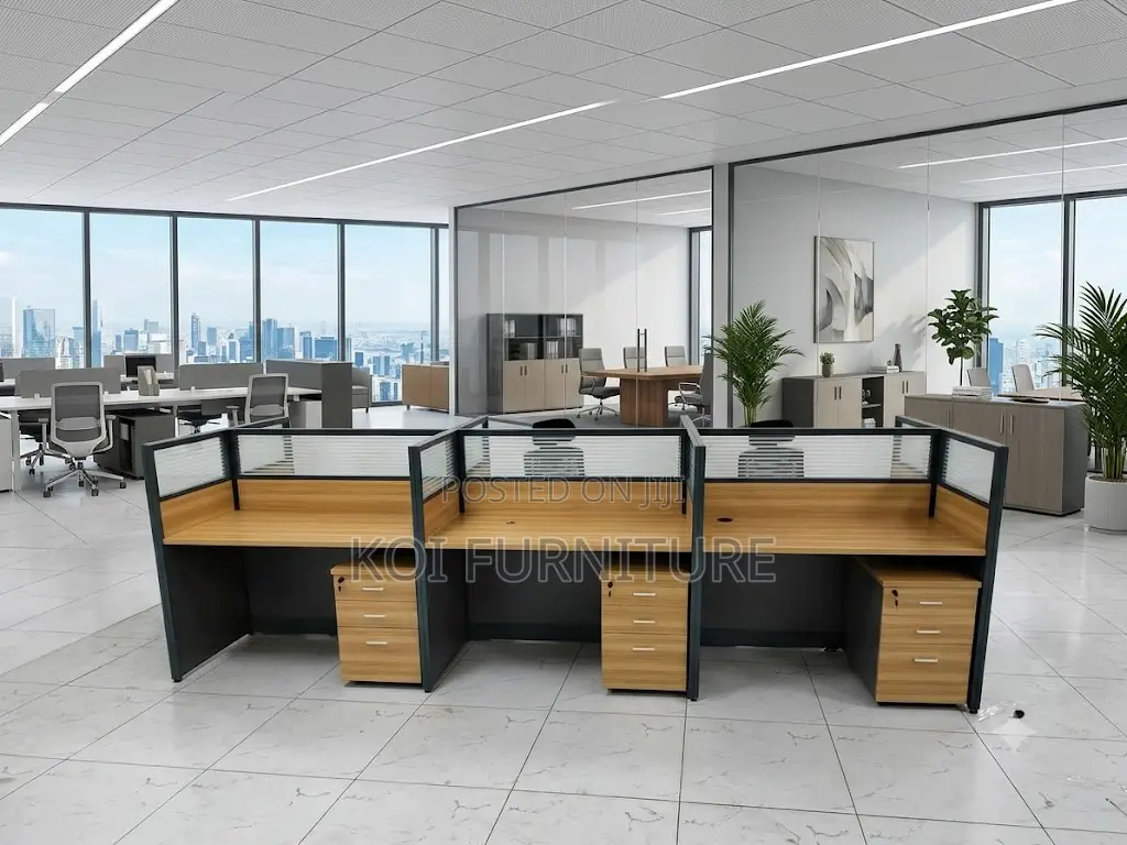 Office Workstation; MDF Six Users Office Workstations