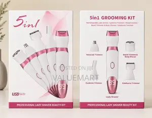 Professional 5 in 1 Lady Shaver – Body, Face, Eyebrow Nose Trimmer