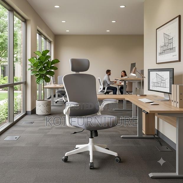 Office Chairs; Orthopedic Office Chairs Made of Fabric - thumbnail 2