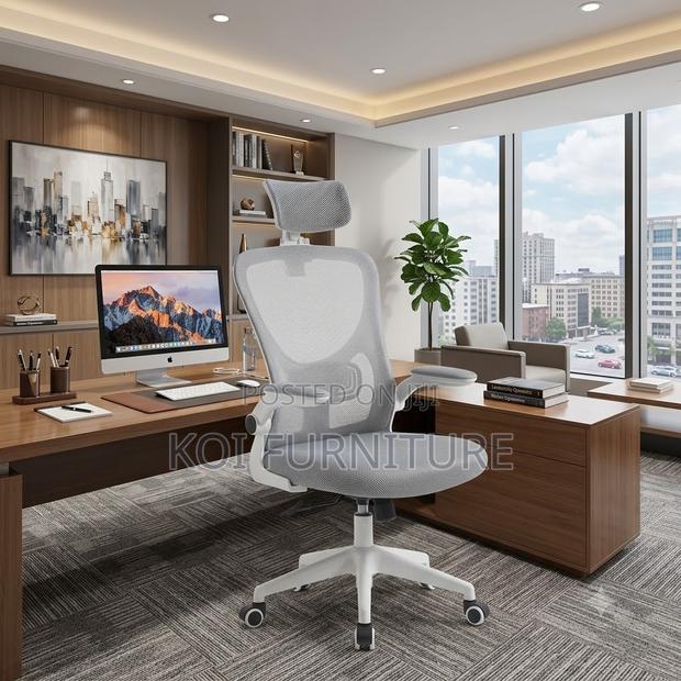Office Chairs; Orthopedic Office Chairs Made of Fabric - thumbnail 4