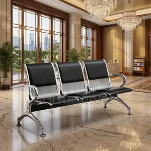 Office Benches; Three Seaters Reception Office Bench