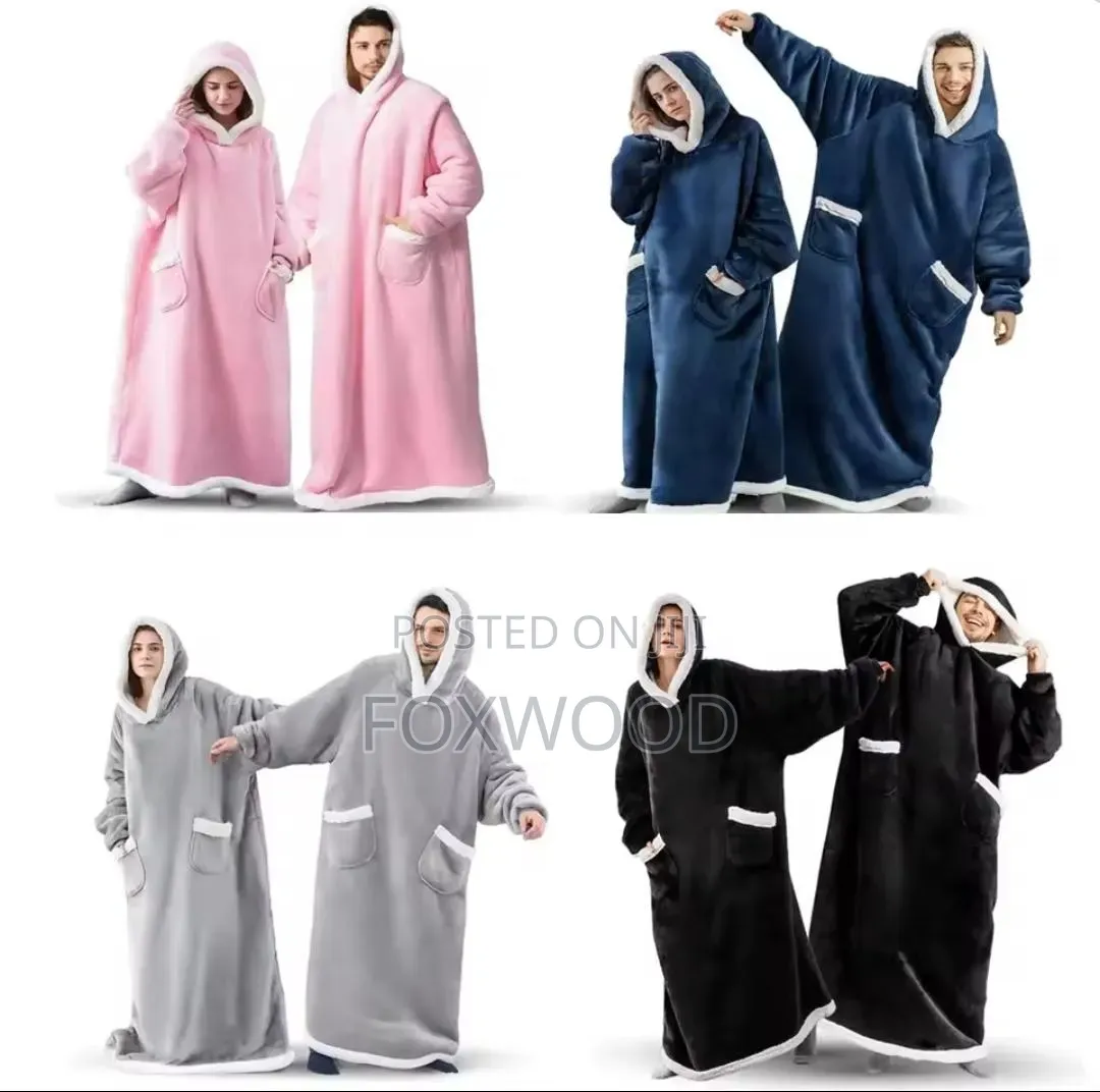 *Wearable Winter Fleece Hoodies