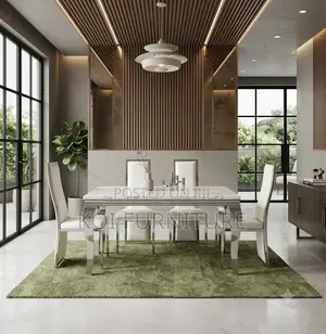 Dining Set; Six Seaters Marble Homes Dining Set