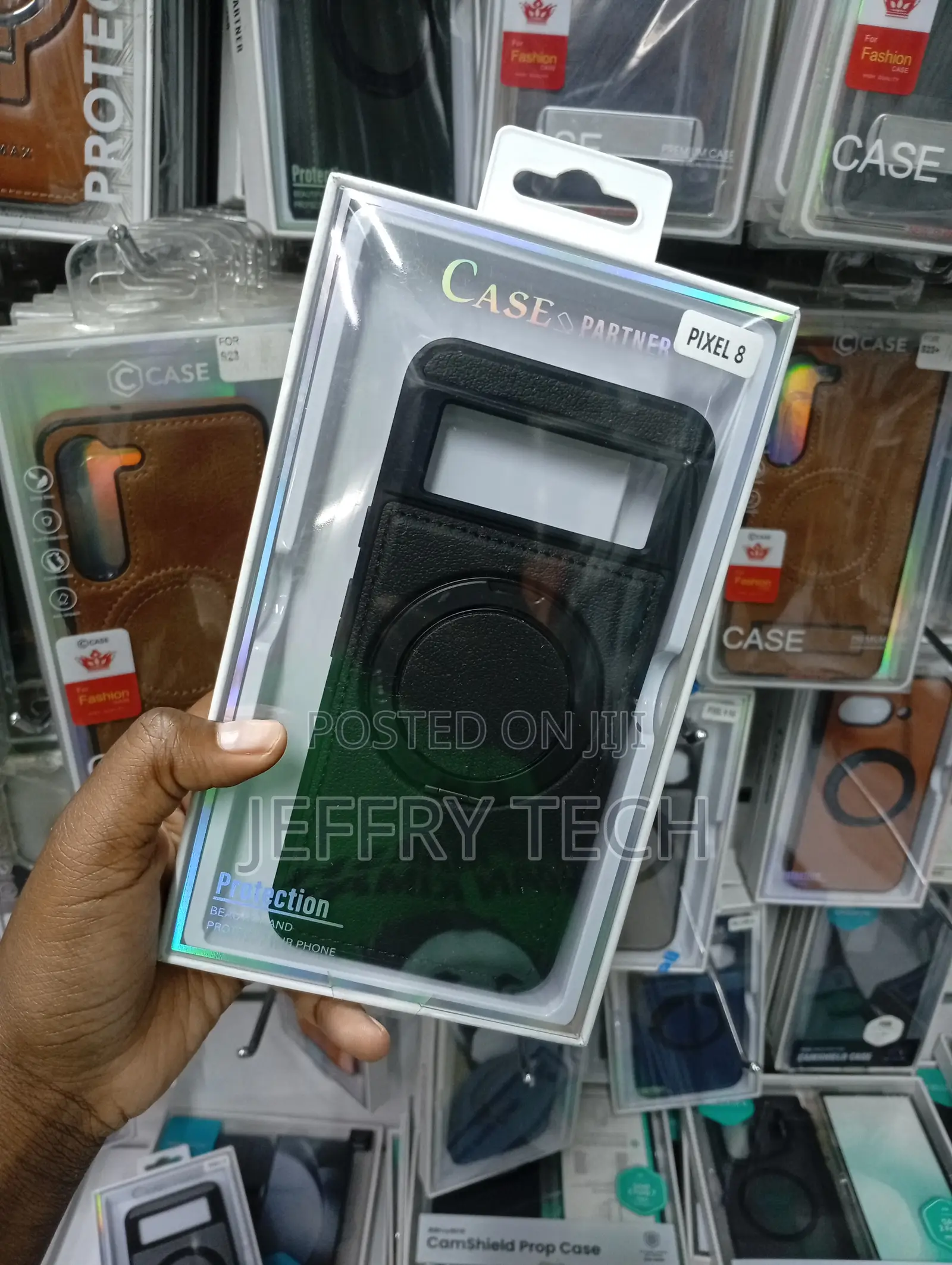 Google Pixel 8 Case Partner Leather-Style Phone Case