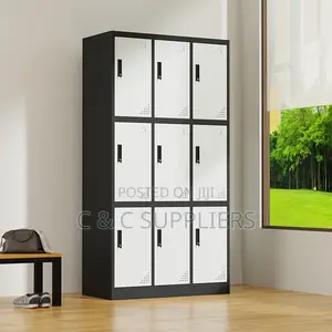Metallic 9 Locker Cabinet.