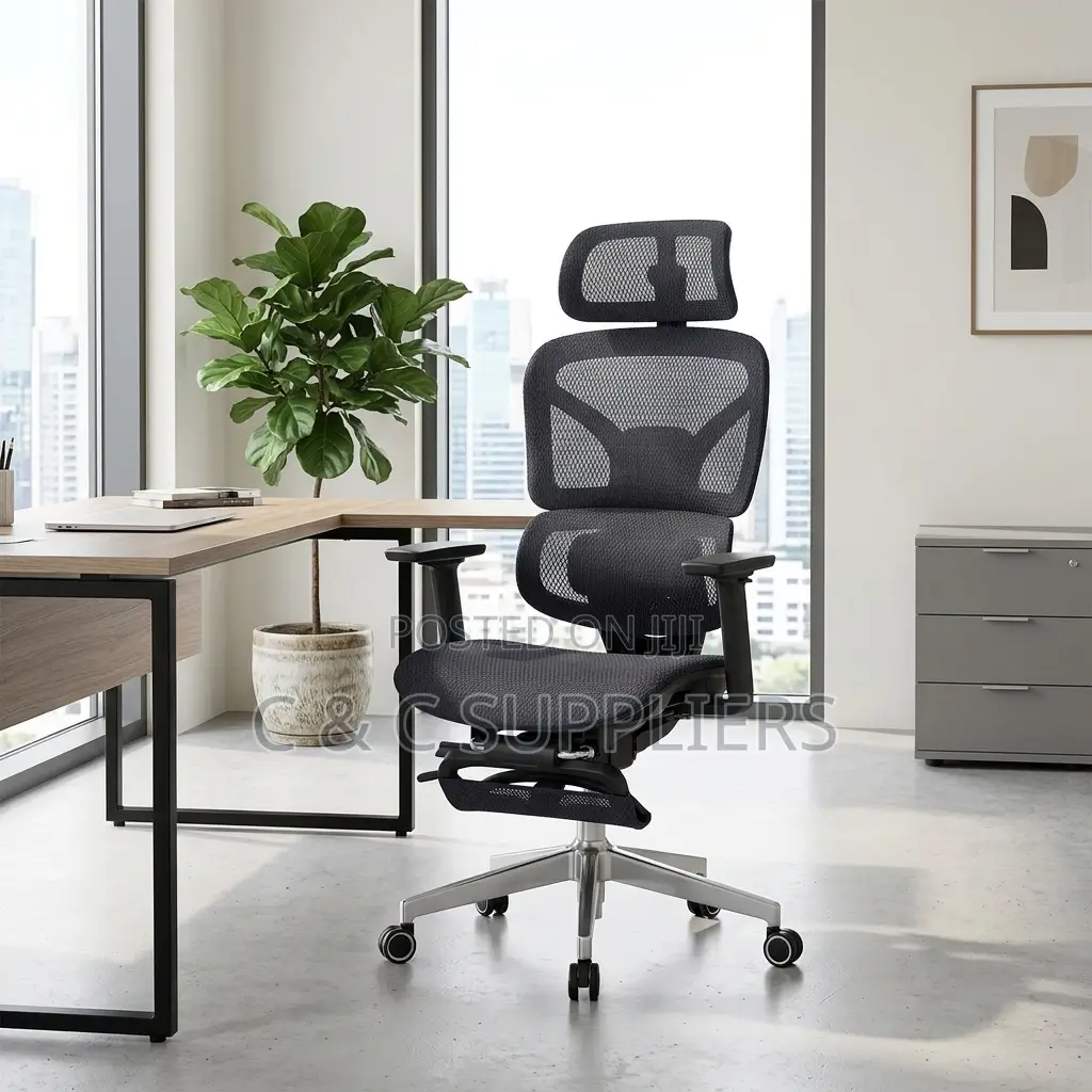 Mesh Swivel Orthopedic Seat With Footrest