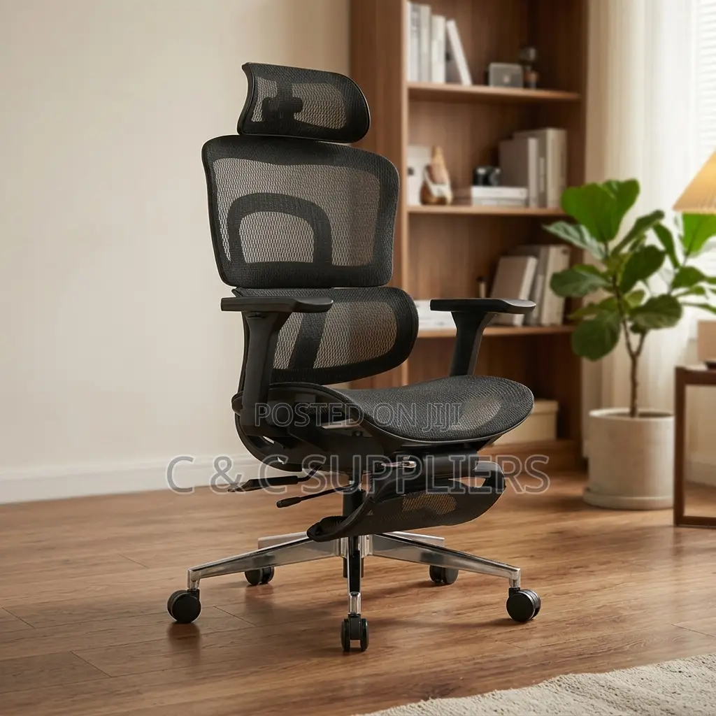 Mesh Swivel Orthopedic Seat With Footrest