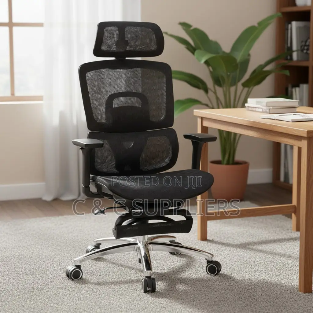 Mesh Swivel Orthopedic Seat With Footrest
