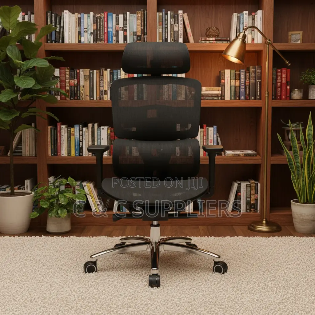 Mesh Swivel Orthopedic Seat With Footrest