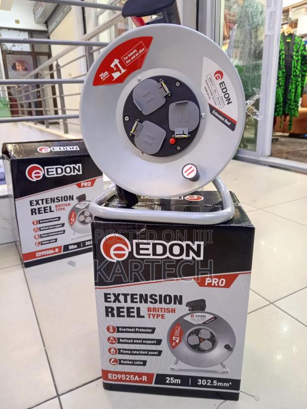 Edon Pro 25m Extension Reel Cable – 3g X 2.5mm2 Heavy Duty Power Reel