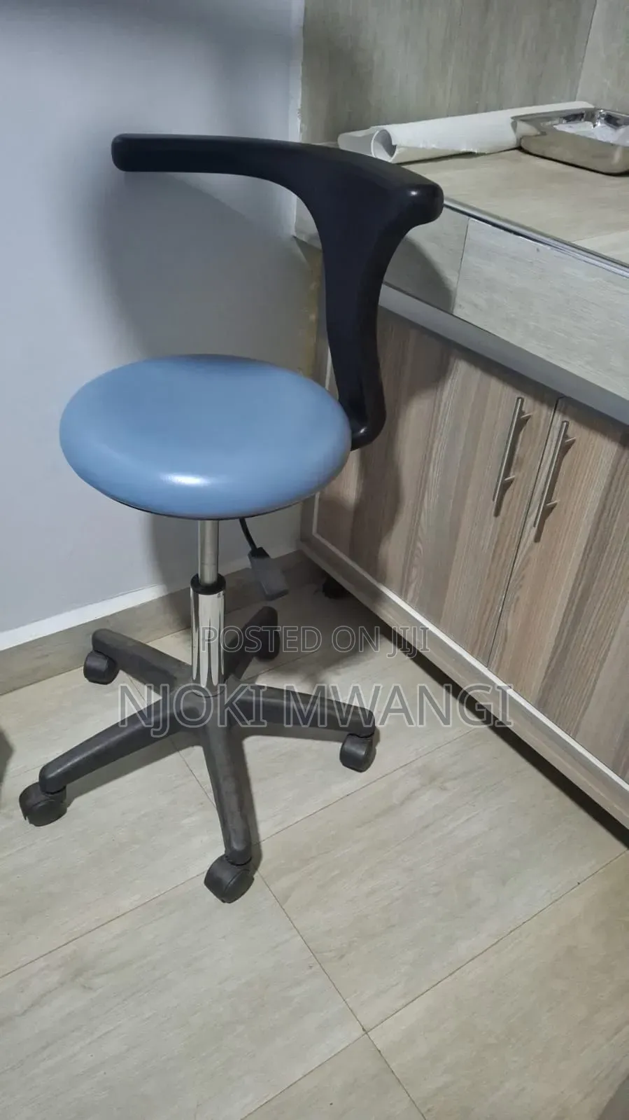 Doctors Revolving Stool With Backrest