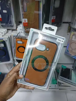 Google Pixel 9a Brown Case With Magnetic Ring Kickstand