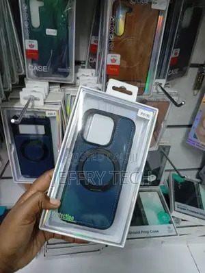 iPhone 16 Pro Blue Slip-Resistant Grip Case