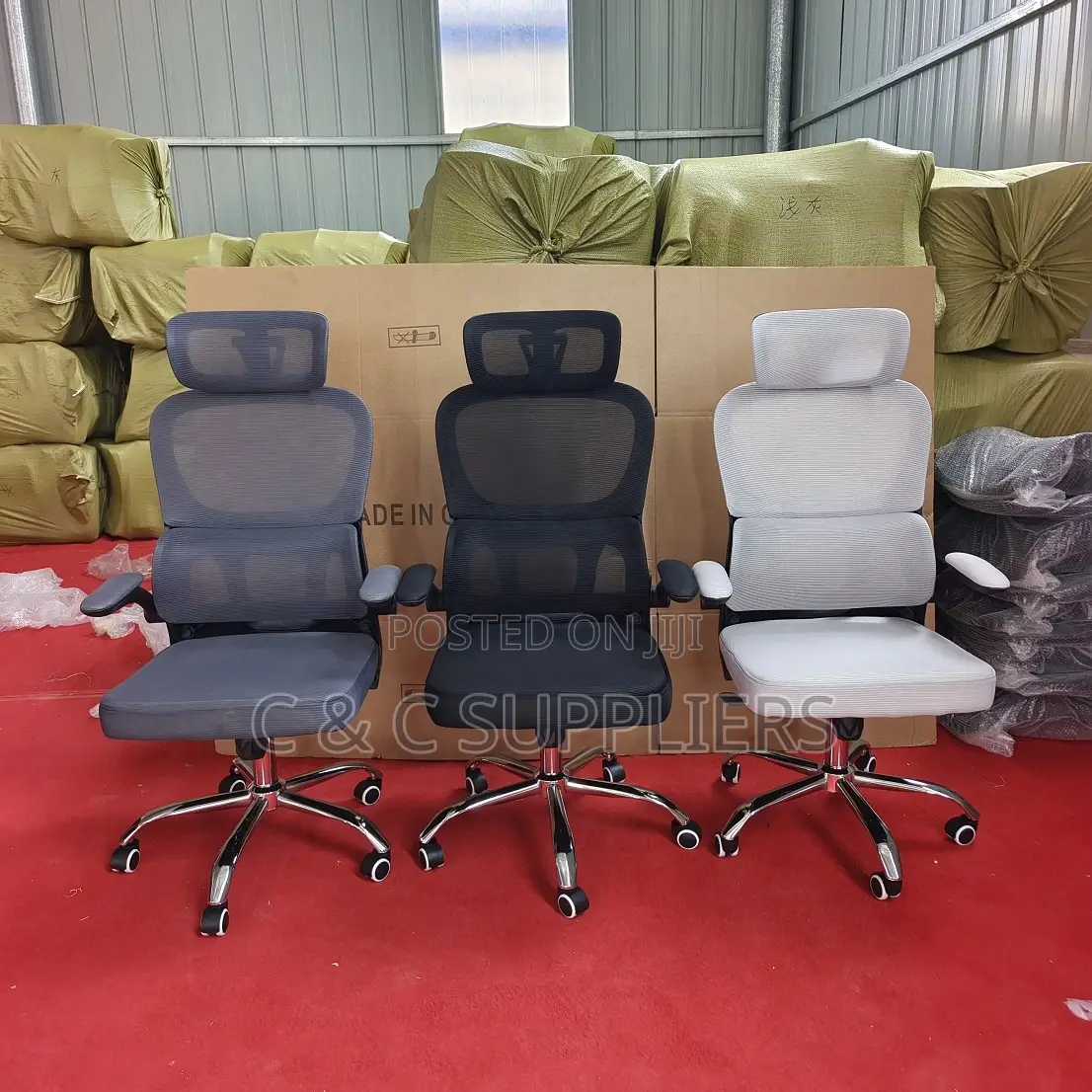 White Ergonomic Seat With Flipping Up Armrest