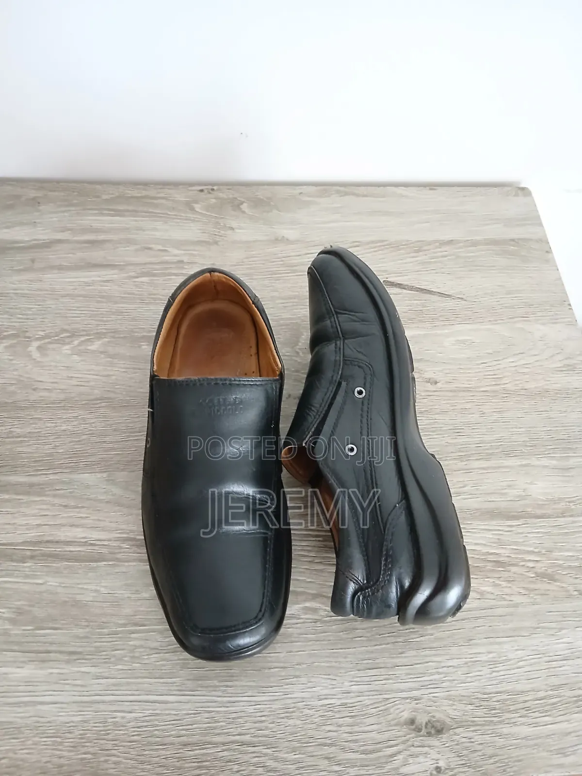 Used Black "Clarks" Loafers