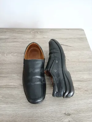 Used Black "Clarks" Loafers