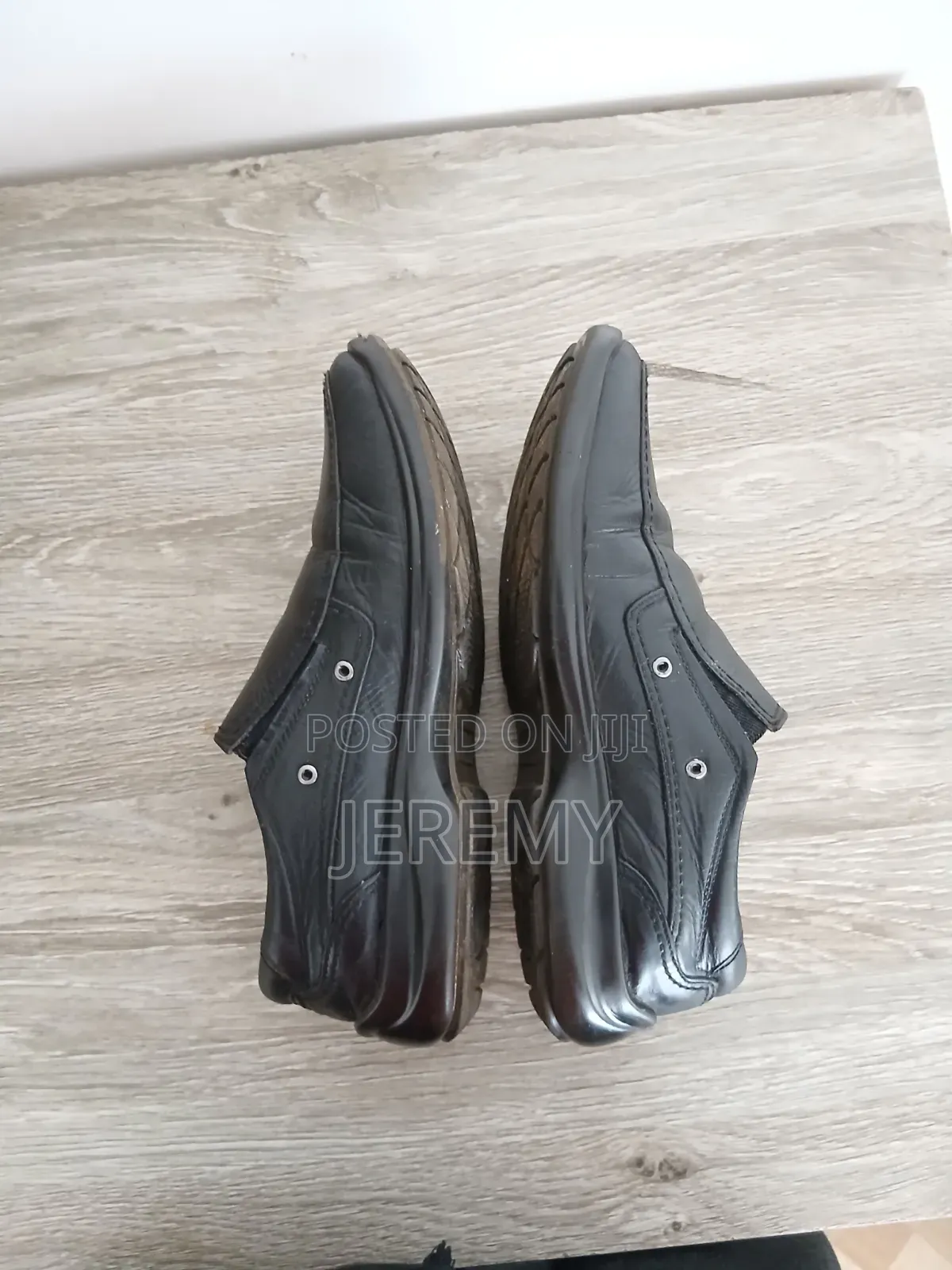 Used Black "Clarks" Loafers