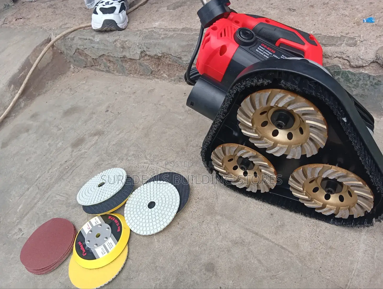 Handheld Electric Concrete Grinder