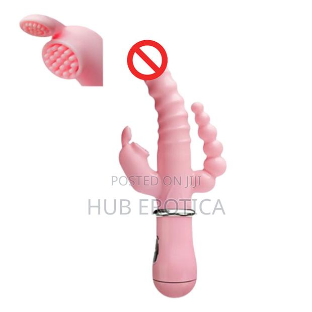 Triple-Stimulation Rabbit Vibrator With Clitoral Sucking Function