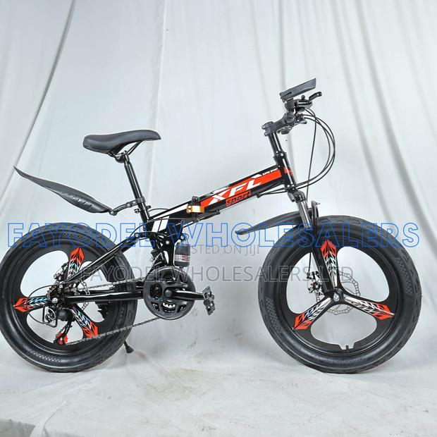 XFL Sport 20" Folding Fat Tire Bicycle With Disc Brakes