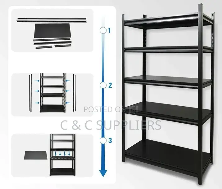 Metallic Adjustable Shelving Rack-5 Tier