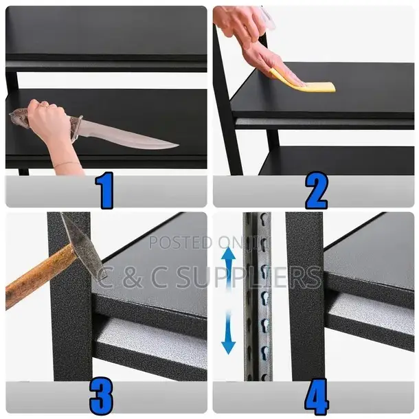 Metallic Adjustable Shelving Rack-5 Tier