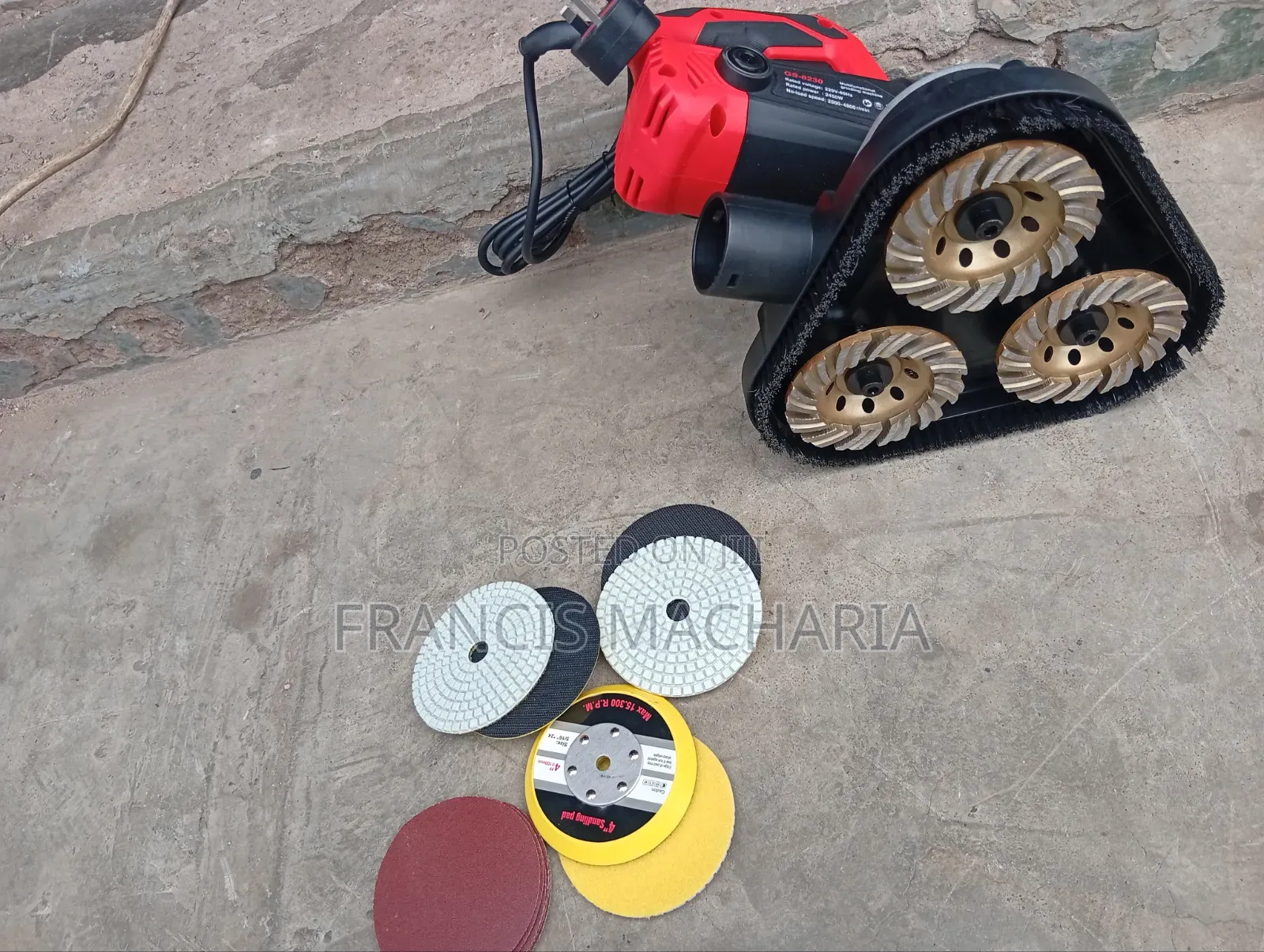 Single Phase Electric Floor Polisher/Grinder