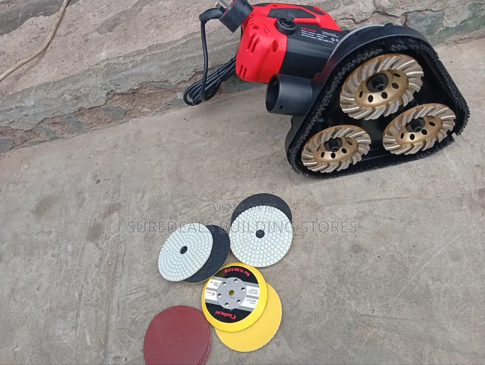 Single Phase Electric Floor Polisher/Grinder