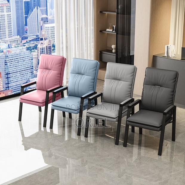 Office Chair : Executive Office Leather Reception Waiting Chair - thumbnail 5