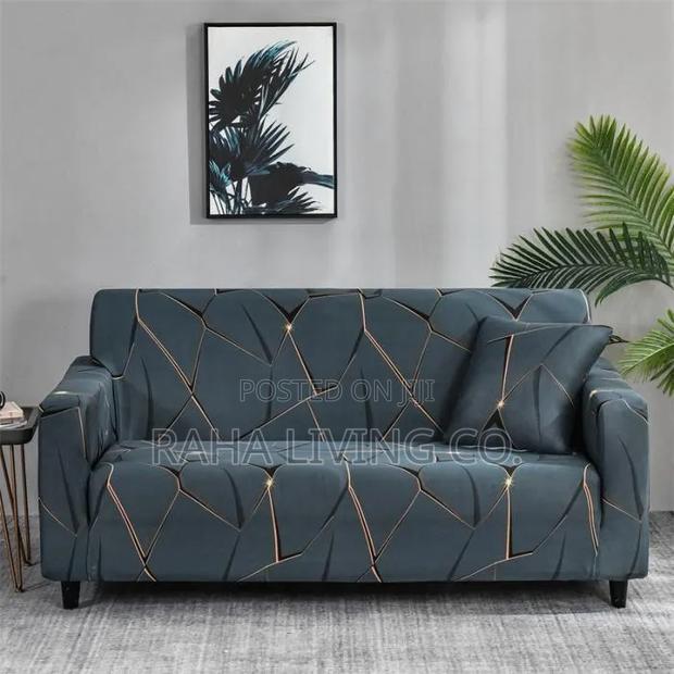 Printed Polycotton Sofa Seat Covers | All Sizes | Stretchable - thumbnail 5
