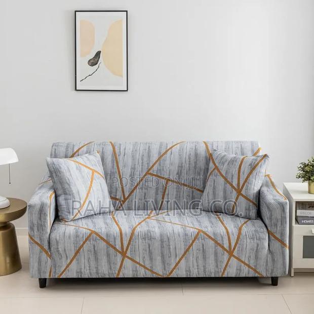 Printed Polycotton Sofa Seat Covers | All Sizes | Stretchable - thumbnail 6