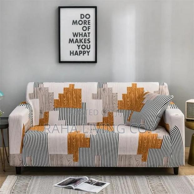 Printed Polycotton Sofa Seat Covers | All Sizes | Stretchable - thumbnail 7