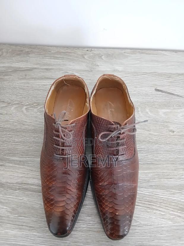 Used "Clarks" Crocodile Skin Loafers