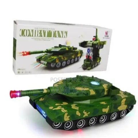 Quality Kids Combat Tank Truck Outdoor Toy - Gn