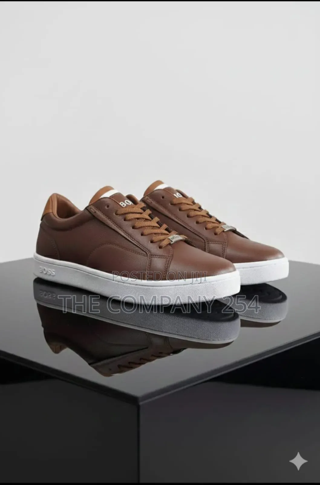 Quality Casual Leather Boss Shoes With Rubber Soles