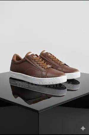 Quality Casual Leather Boss Shoes With Rubber Soles