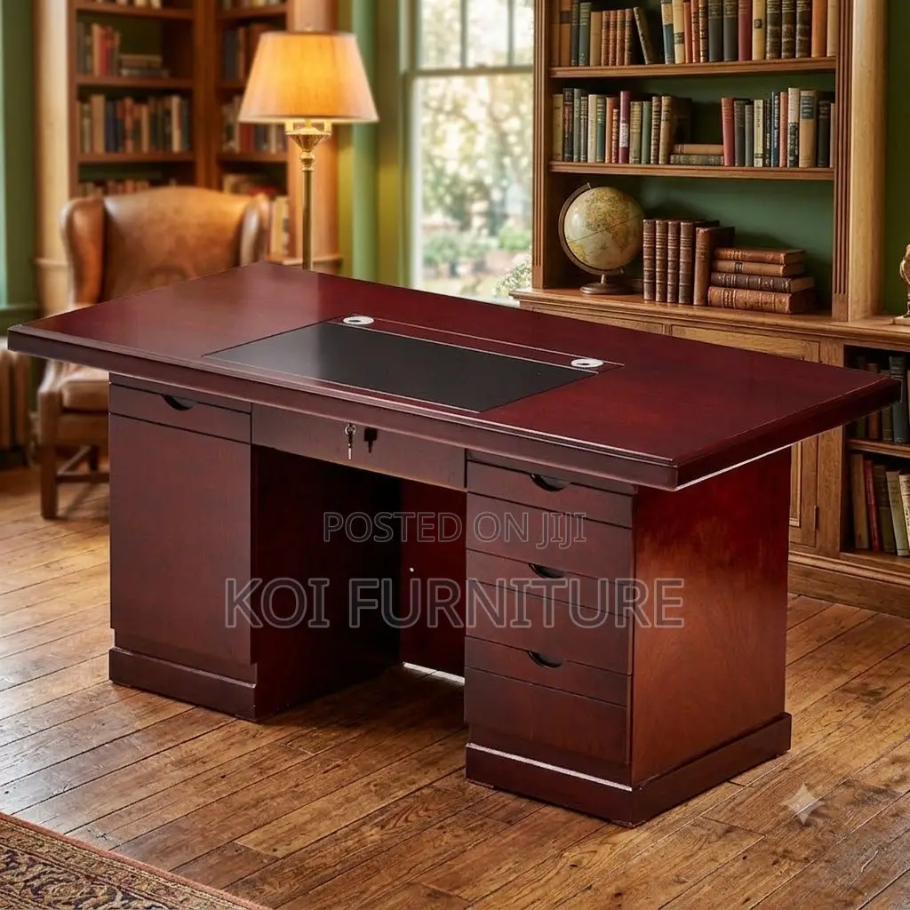 Office Desk; 1.4 Meters Executive Directors Home Office Mahogany Desk