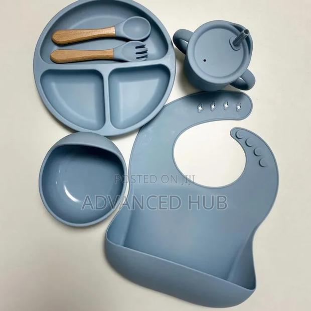 6pc Silicone Baby Feeding Set
