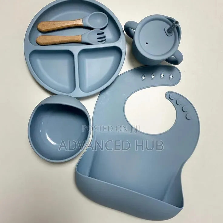 6pc Silicone Baby Feeding Set