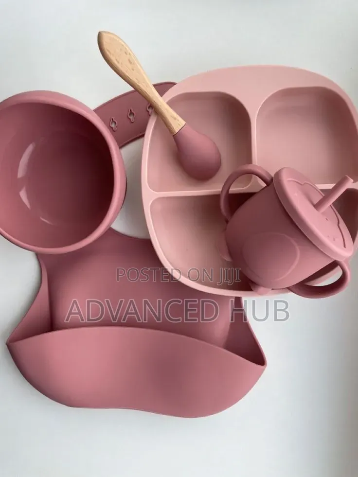 6pc Silicone Baby Feeding Set