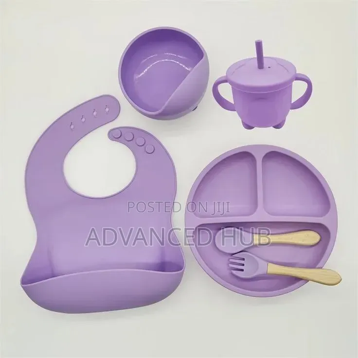 6pc Silicone Baby Feeding Set