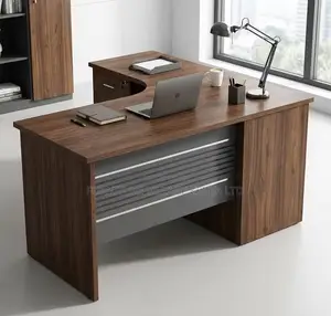 4.59ft L-Shaped Executive Office Desk