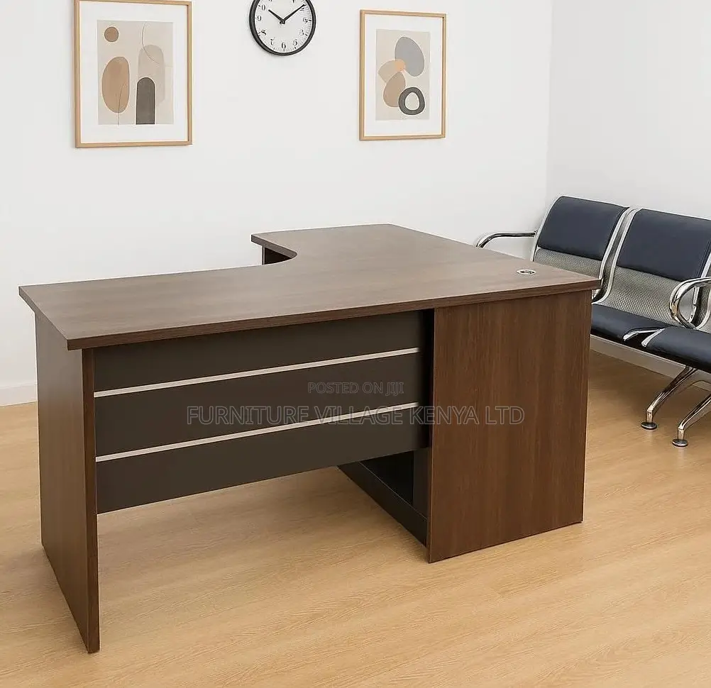 4.59ft L-Shaped Executive Office Desk
