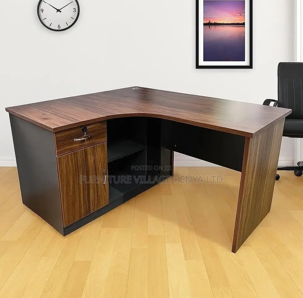 4.59ft L-Shaped Executive Office Desk