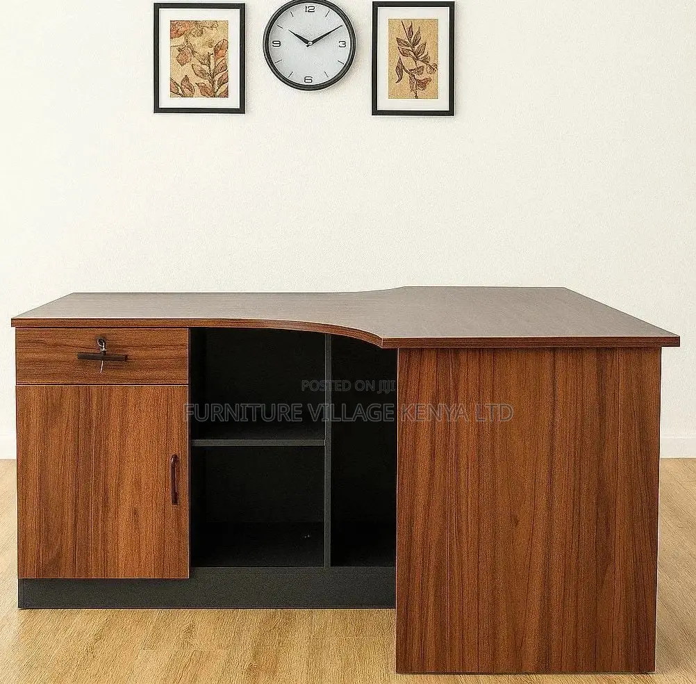 4.59ft L-Shaped Executive Office Desk